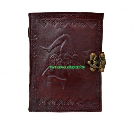Handmade cotton paper Leather journal Handmade Embossed Medium Celtic